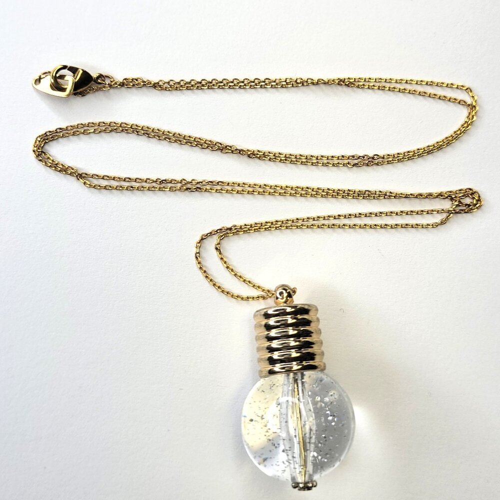 Light Bulb Pendant Necklace
